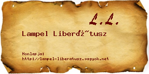 Lampel Liberátusz névjegykártya